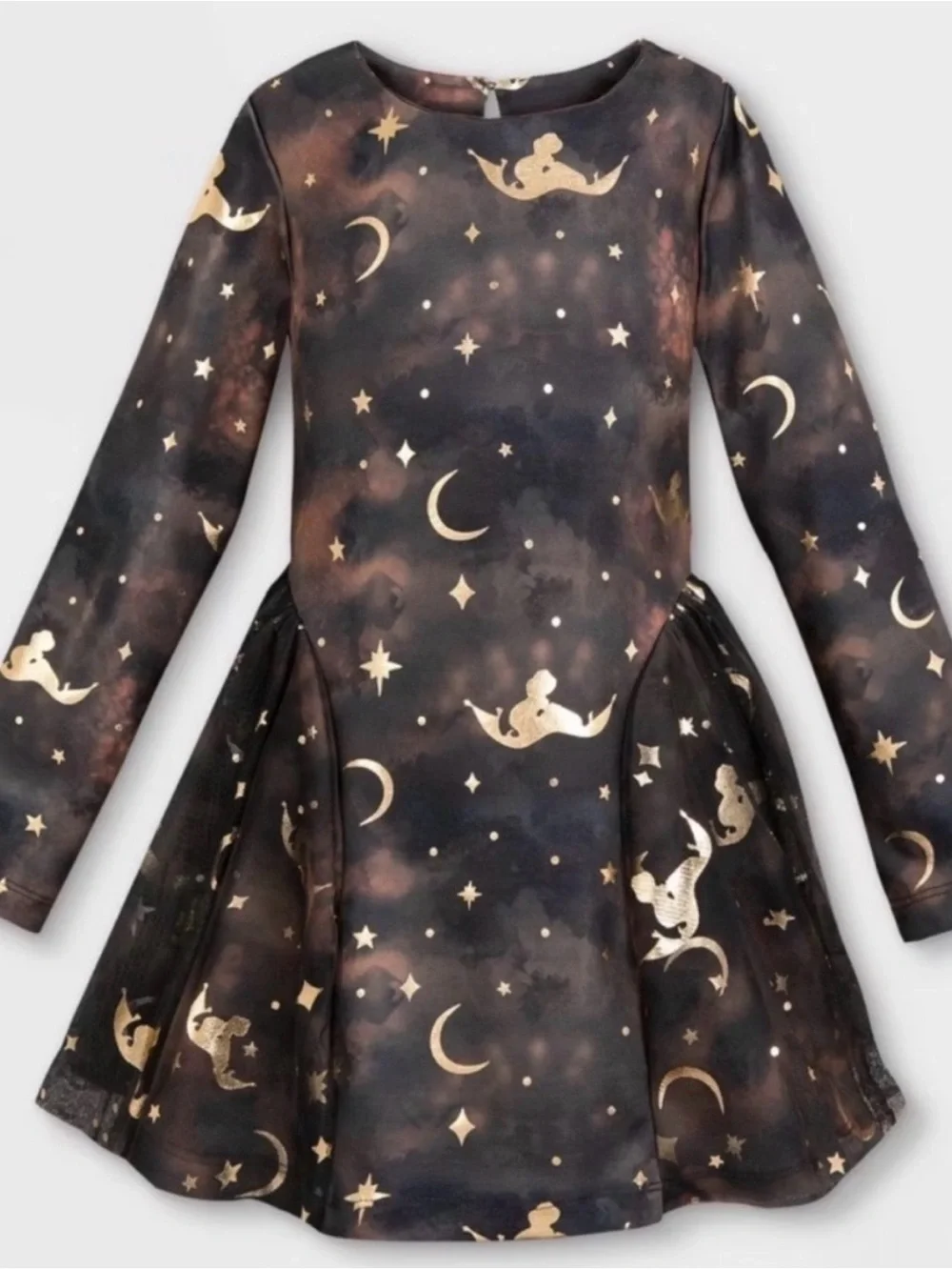 NEW Disney Girls' Aladdin Moon & Stars Costume Dress Size 5/6